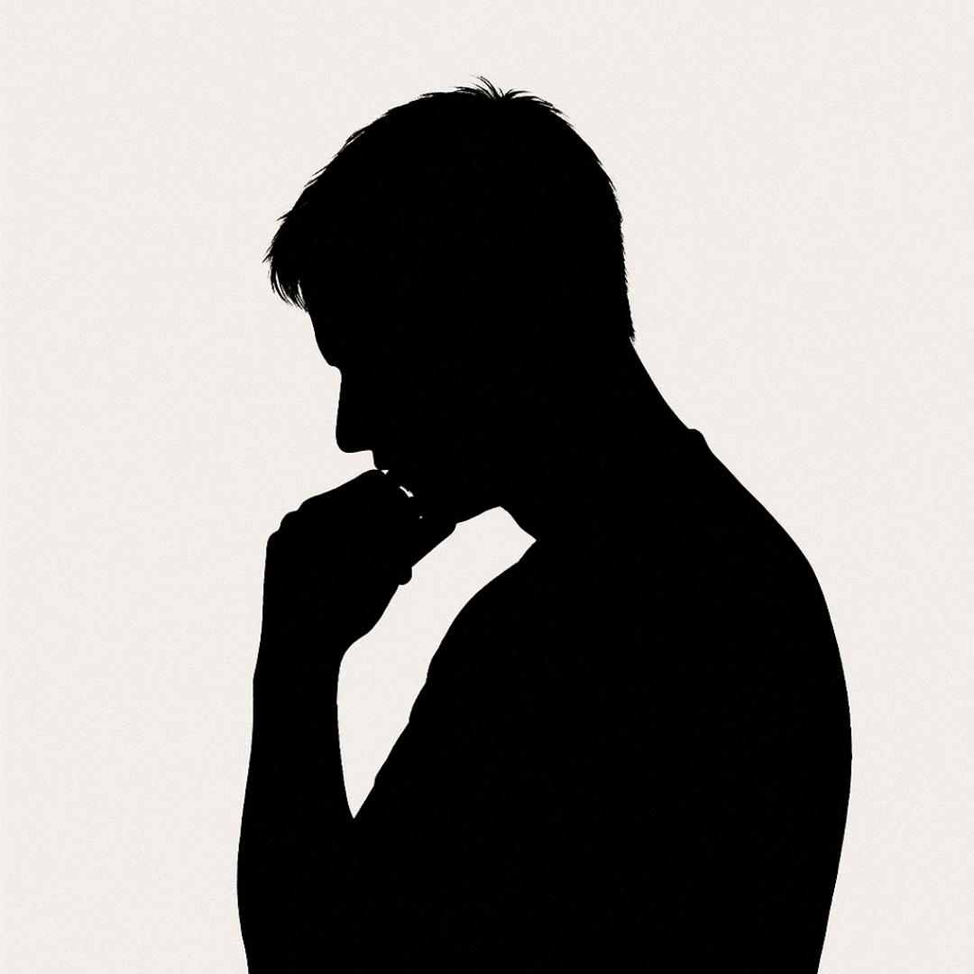 困っている男性