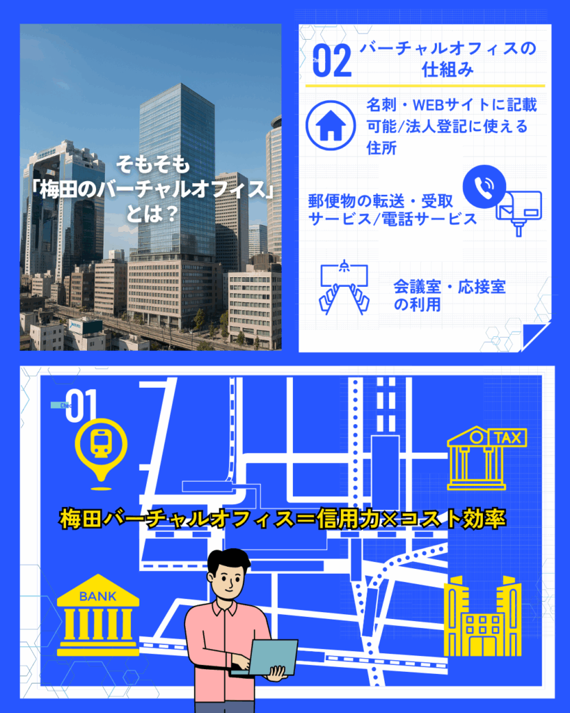 梅田のバーチャルオフィスとは？